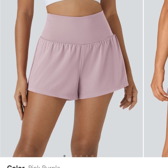 HALARA Women's High Waist Shorts - Pink Purple - Picture 1 of 4